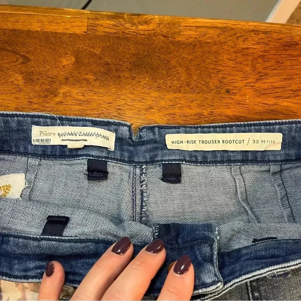 Anthropologie Pilcro and the Letterpress High Rise Trouser Bootcut 32 Petite - Picture 4 of 10